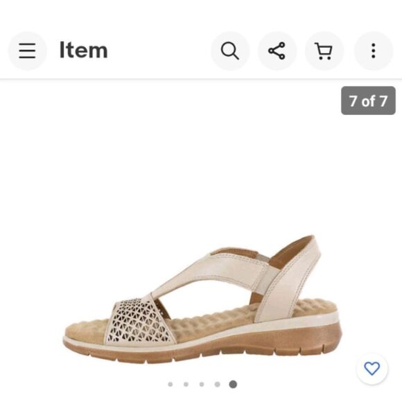 EASY STREET Comfort Wave leather sandals size 12  NWOB - Picture 1 of 11